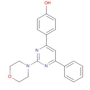 420102-74-5  Phenol, 4-[2-(4-morpholinyl)-6-phenyl-4-pyrimidinyl]-