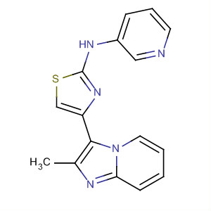 420124-74-9  3-Pyridinamine, N-[4-(2-methylimidazo[1,2-a]pyridin-3-yl)-2-thiazolyl]-
