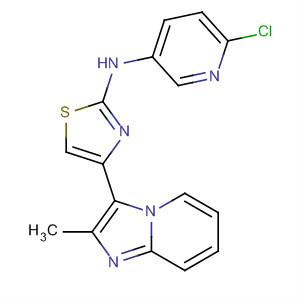 420124-75-0  3-Pyridinamine,6-chloro-N-[4-(2-methylimidazo[1,2-a]pyridin-3-yl)-2-thiazolyl]-