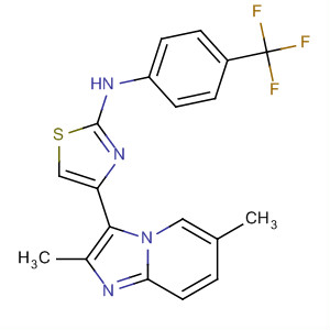 420124-91-0  2-Thiazolamine,4-(2,6-dimethylimidazo[1,2-a]pyridin-3-yl)-N-[4-(trifluoromethyl)phenyl]-