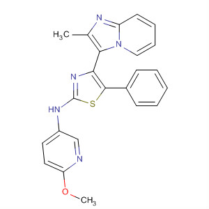 420125-19-5  3-Pyridinamine,6-methoxy-N-[4-(2-methylimidazo[1,2-a]pyridin-3-yl)-5-phenyl-2-thiazolyl]-