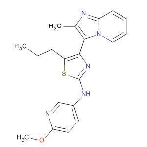 420125-31-1  3-Pyridinamine,6-methoxy-N-[4-(2-methylimidazo[1,2-a]pyridin-3-yl)-5-propyl-2-thiazolyl]-