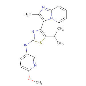 420125-37-7  3-Pyridinamine,6-methoxy-N-[5-(1-methylethyl)-4-(2-methylimidazo[1,2-a]pyridin-3-yl)-2-thiazolyl]-