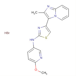 420125-88-8  3-Pyridinamine,6-methoxy-N-[4-(2-methylimidazo[1,2-a]pyridin-3-yl)-2-thiazolyl]-,hydrobromide