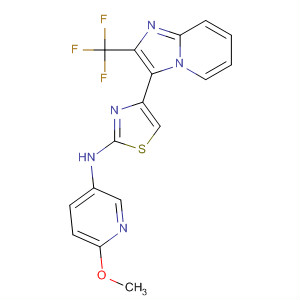 420126-29-0  3-Pyridinamine,6-methoxy-N-[4-[2-(trifluoromethyl)imidazo[1,2-a]pyridin-3-yl]-2-thiazolyl]-