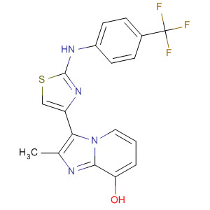 420126-65-4  Imidazo[1,2-a]pyridin-8-ol,2-methyl-3-[2-[[4-(trifluoromethyl)phenyl]amino]-4-thiazolyl]-