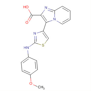 420126-69-8  Imidazo[1,2-a]pyridine-2-carboxylic acid,3-[2-[(4-methoxyphenyl)amino]-4-thiazolyl]-