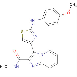 420126-71-2  Imidazo[1,2-a]pyridine-2-carboxamide,3-[2-[(4-methoxyphenyl)amino]-4-thiazolyl]-N-methyl-
