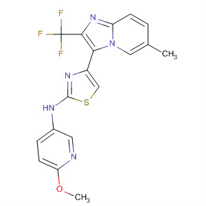 420126-96-1  3-Pyridinamine,6-methoxy-N-[4-[6-methyl-2-(trifluoromethyl)imidazo[1,2-a]pyridin-3-yl]-2-thiazolyl]-