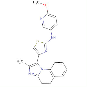 420127-52-2  3-Pyridinamine,6-methoxy-N-[4-(2-methylimidazo[1,2-a]quinolin-1-yl)-2-thiazolyl]-