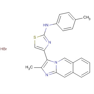 420127-57-7  2-Thiazolamine,4-(2-methylimidazo[1,2-b]isoquinolin-3-yl)-N-(4-methylphenyl)-,hydrobromide