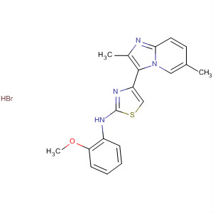 420128-62-7  2-Thiazolamine,4-(2,6-dimethylimidazo[1,2-a]pyridin-3-yl)-N-(2-methoxyphenyl)-,monohydrobromide