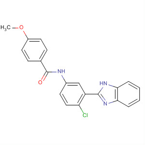 420826-66-0  Benzamide, N-[3-(1H-benzimidazol-2-yl)-4-chlorophenyl]-4-methoxy-