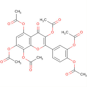 42215-76-9  4H-1-Benzopyran-4-one,3,5,7,8-tetrakis(acetyloxy)-2-[3,4-bis(acetyloxy)phenyl]-