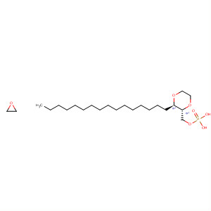 422267-84-3  Phosphoric acid, mono[[(2R,3R)-3-hexadecyl-1,4-dioxan-2-yl]methyl]mono(2-hydroxyethyl) ester, rel-