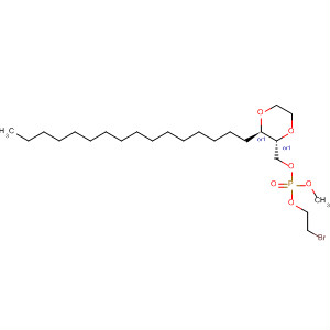 422267-85-4  Phosphoric acid, 2-bromoethyl[(2R,3R)-3-hexadecyl-1,4-dioxan-2-yl]methyl methyl ester, rel-