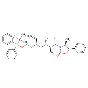 423117-82-2  2-Oxazolidinone,3-[(2S,3R,5R)-5-[2-[[(1,1-dimethylethyl)diphenylsilyl]oxy]ethyl]-3-hydroxy-2-methyl-1-oxo-6-heptenyl]-4-methyl-5-phenyl-, (4S,5R)-
