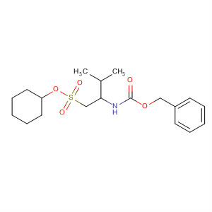 423123-45-9  1-Butanesulfonic acid, 3-methyl-2-[[(phenylmethoxy)carbonyl]amino]-,cyclohexyl ester, (2S)-