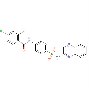 424815-12-3  Benzamide, 2,4-dichloro-N-[4-[(2-quinoxalinylamino)sulfonyl]phenyl]-