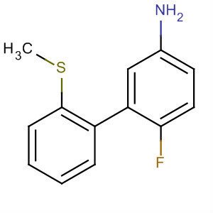 425379-25-5  [1,1'-Biphenyl]-3-amine, 6-fluoro-2'-(methylthio)-