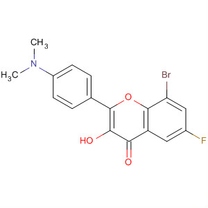 4257-46-9  4H-1-Benzopyran-4-one,8-bromo-2-[4-(dimethylamino)phenyl]-6-fluoro-3-hydroxy-