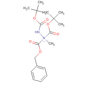 426840-24-6  Hydrazinetricarboxylic acid, methyl-, 1,1-bis(1,1-dimethylethyl)2-(phenylmethyl) ester