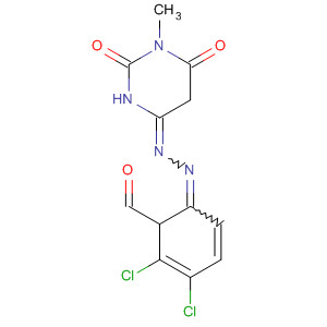 42748-22-1  Benzaldehyde, 3,4-dichloro-,(tetrahydro-1-methyl-2,6-dioxo-4(1H)-pyrimidinylidene)hydrazone