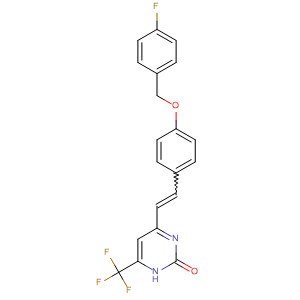 400065-73-8  2(1H)-Pyrimidinone,4-[2-[4-[(4-fluorophenyl)methoxy]phenyl]ethenyl]-6-(trifluoromethyl)-