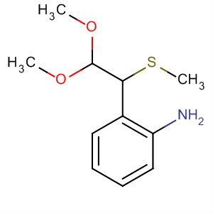 40015-13-2  Benzenamine, 2-[2,2-dimethoxy-1-(methylthio)ethyl]-