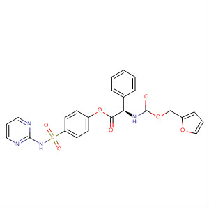 40036-77-9  Benzeneacetic acid, a-[[(2-furanylmethoxy)carbonyl]amino]-,4-[(2-pyrimidinylamino)sulfonyl]phenyl ester, (R)-