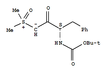 400611-25-8  Sulfoxonium, dimethyl-,(3S)-3-[[(1,1-dimethylethoxy)carbonyl]amino]-2-oxo-4-phenylbutylide (9CI)