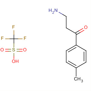 400713-62-4  Methanesulfonic acid, trifluoro-, compd. with3-amino-1-(4-methylphenyl)-1-propanone (1:1) 400713-62-4  Methanesulfonic acid, trifluoro-, compd. with3-amino-1-(4-methylphenyl)-1-propanone (1:1)