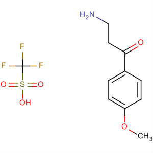 400713-68-0  Methanesulfonic acid, trifluoro-, compd. with3-amino-1-(4-methoxyphenyl)-1-propanone (1:1) 400713-68-0  Methanesulfonic acid, trifluoro-, compd. with3-amino-1-(4-methoxyphenyl)-1-propanone (1:1)
