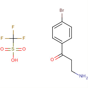 400713-73-7  Methanesulfonic acid, trifluoro-, compd. with3-amino-1-(4-bromophenyl)-1-propanone (1:1) 400713-73-7  Methanesulfonic acid, trifluoro-, compd. with3-amino-1-(4-bromophenyl)-1-propanone (1:1)
