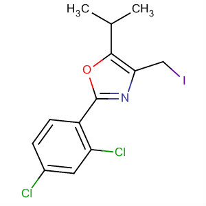 400760-59-0  Oxazole, 2-(2,4-dichlorophenyl)-4-(iodomethyl)-5-(1-methylethyl)- 400760-59-0  Oxazole, 2-(2,4-dichlorophenyl)-4-(iodomethyl)-5-(1-methylethyl)-