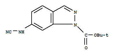 401510-60-9  1H-Indazole-1-carboxylicacid, 6-(cyanoamino)-, 1,1-dimethylethyl ester