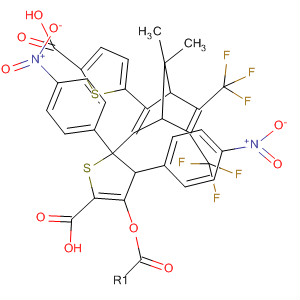 401569-76-4  2-Thiophenecarboxylic acid,5,5'-[7,7-dimethyl-5,6-bis(trifluoromethyl)bicyclo[2.2.1]hepta-2,5-diene-2,3-diyl]bis-, bis(4-nitrophenyl) ester