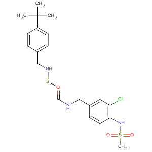 401907-30-0  Methanesulfonamide,N-[2-chloro-4-[[[[[[4-(1,1-dimethylethyl)phenyl]methyl]amino]thioxomethyl]amino]methyl]phenyl]-
