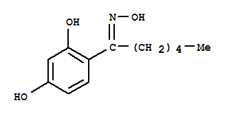 401940-21-4  1-Hexanone,1-(2,4-dihydroxyphenyl)-, oxime