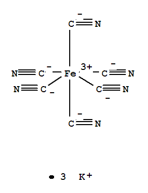 409-16-5  Ferrate(3-),hexakis(cyano-kC)-,potassium (1:3), (OC-6-11)-