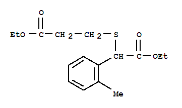 41022-22-4  Benzeneacetic acid, a-[(3-ethoxy-3-oxopropyl)thio]-2-methyl-,ethyl ester