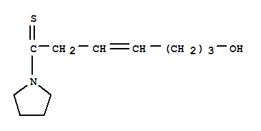 411213-85-9  3-Heptene-1-thione,7-hydroxy-1-(1-pyrrolidinyl)-