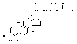 41410-59-7  Lanosta-8,25(27)-dien-26-oicacid, 3-hydroxy-24-methyl-23-oxo-, (3a)- (9CI)