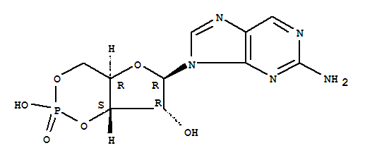 42467-66-3  9H-Purin-2-amine,9-(3,5-O-phosphinico-b-D-ribofuranosyl)-