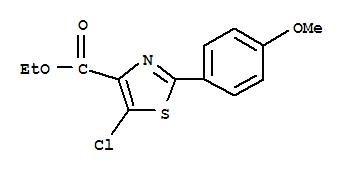 425392-48-9  4-Thiazolecarboxylicacid, 5-chloro-2-(4-methoxyphenyl)-, ethyl ester