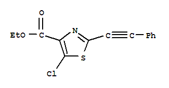 425392-51-4  4-Thiazolecarboxylicacid, 5-chloro-2-(2-phenylethynyl)-, ethyl ester