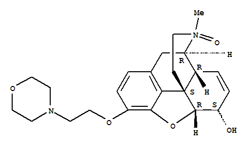433308-89-5  Morphinan-6-ol,7,8-didehydro-4,5-epoxy-17-methyl-3-[2-(4-morpholinyl)ethoxy]-, 17-oxide, (5a,6a)- (9CI)