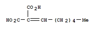 4360-85-4  Propanedioic acid,2-hexylidene-
