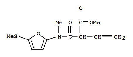 438045-45-5  3-Butenoic acid,2-[[methyl[5-(methylthio)-2-furanyl]amino]carbonyl]-, methyl ester