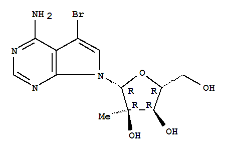 443642-47-5  7H-Pyrrolo[2,3-d]pyrimidin-4-amine,5-bromo-7-(2-C-methyl-b-D-ribofuranosyl)-